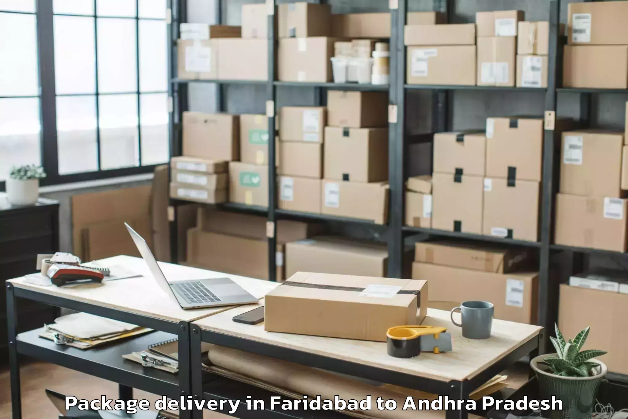 Top Faridabad to Nuzividu Package Delivery Available